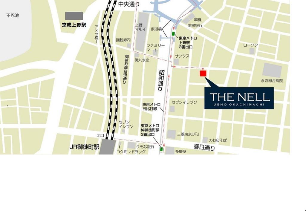Готель The Nell Ueno Okachimachi Токіо Екстер'єр фото